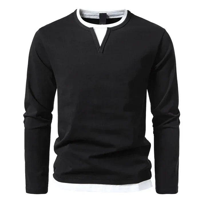 James | Premium Long Sleeve T-Shirt in Combed Cotton
