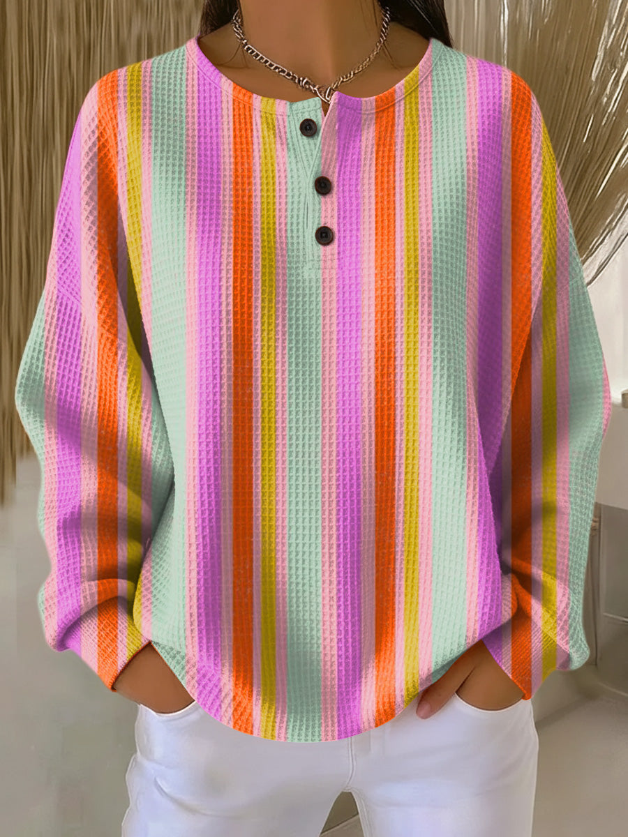 Tamara | Sweater with Colorful Stripes