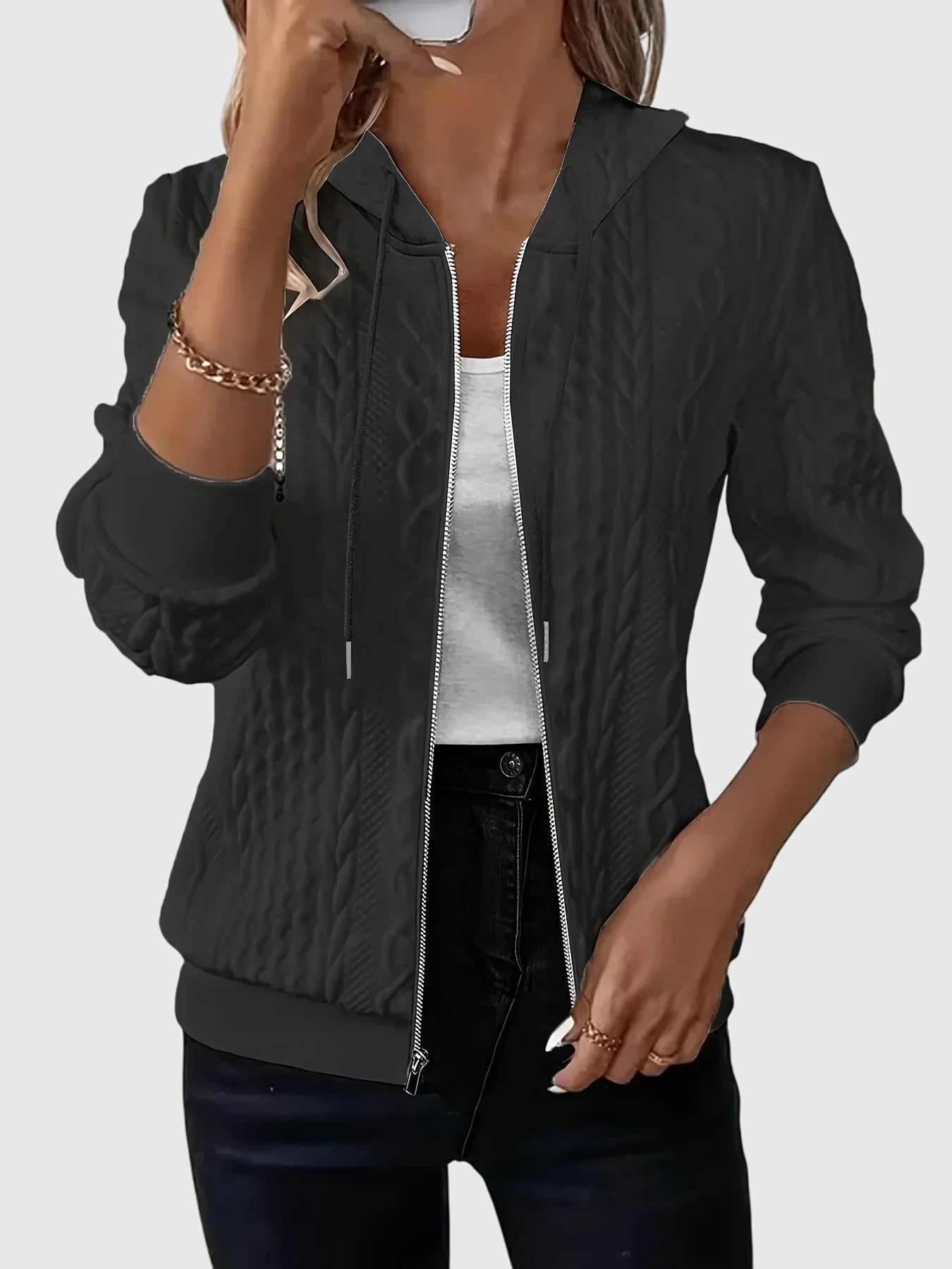 Maxine | Zippered Hoodie