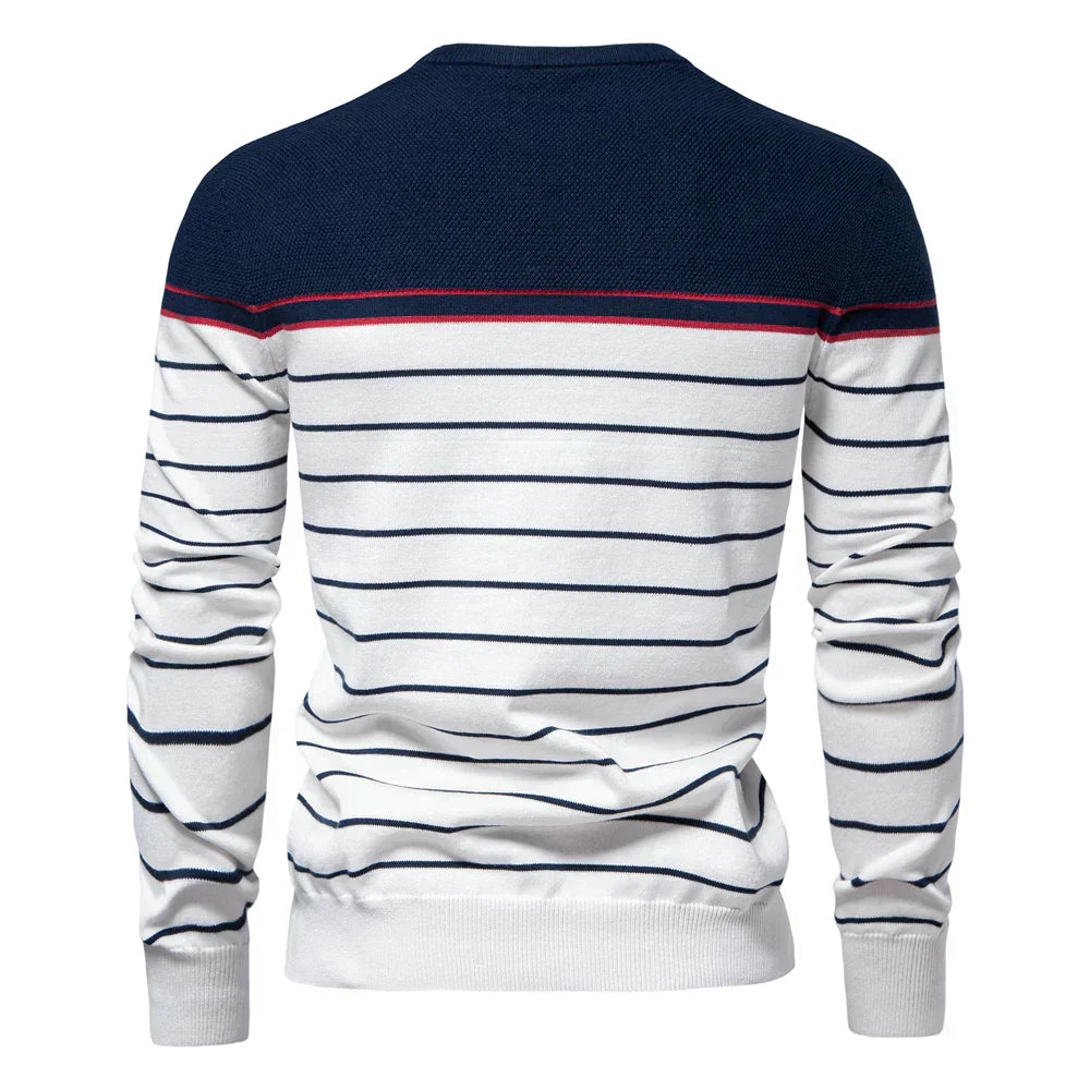 John | Men's Sweater with Striped Pattern