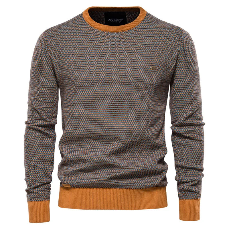 William | Men's Sweater with Check Pattern