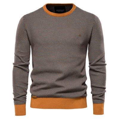 William | Men's Sweater with Check Pattern