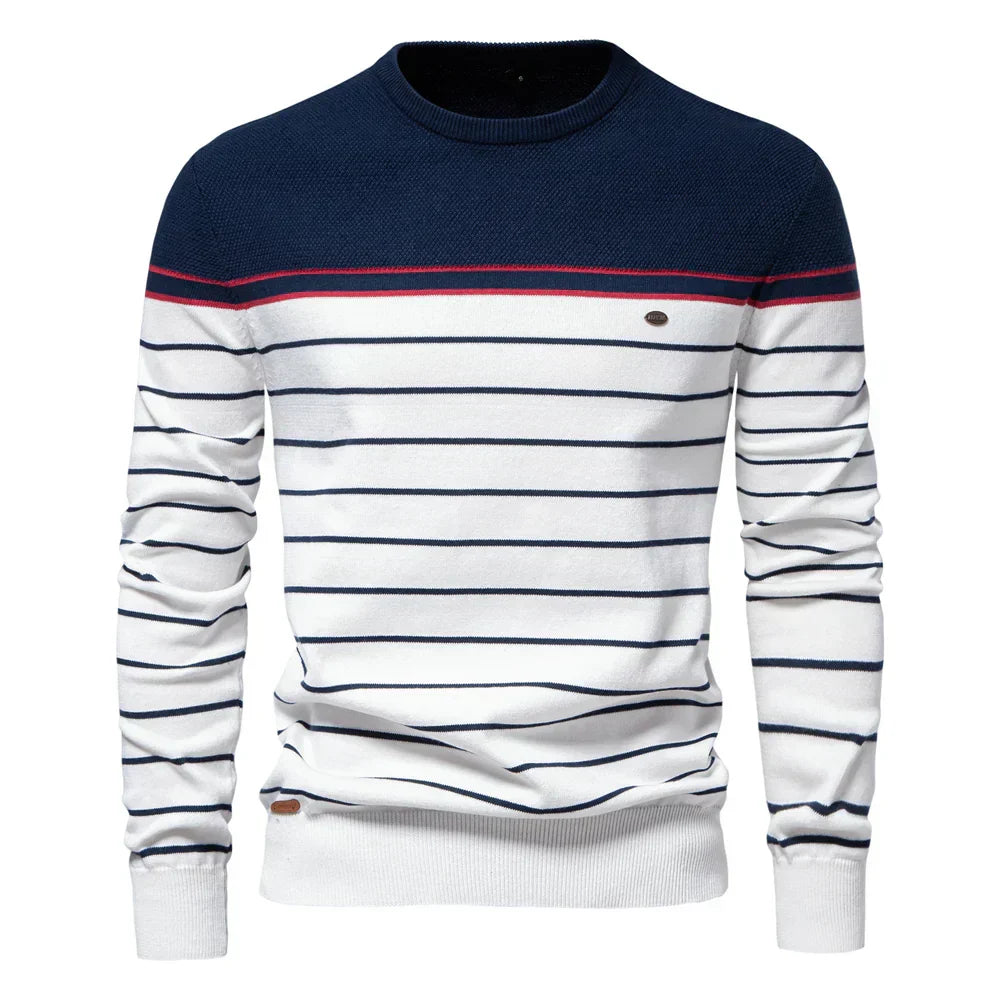 John | Men's Sweater with Striped Pattern