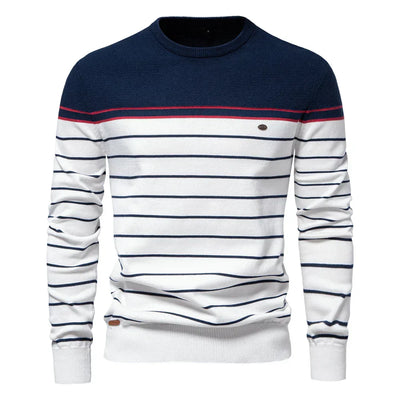 John | Men's Sweater with Striped Pattern
