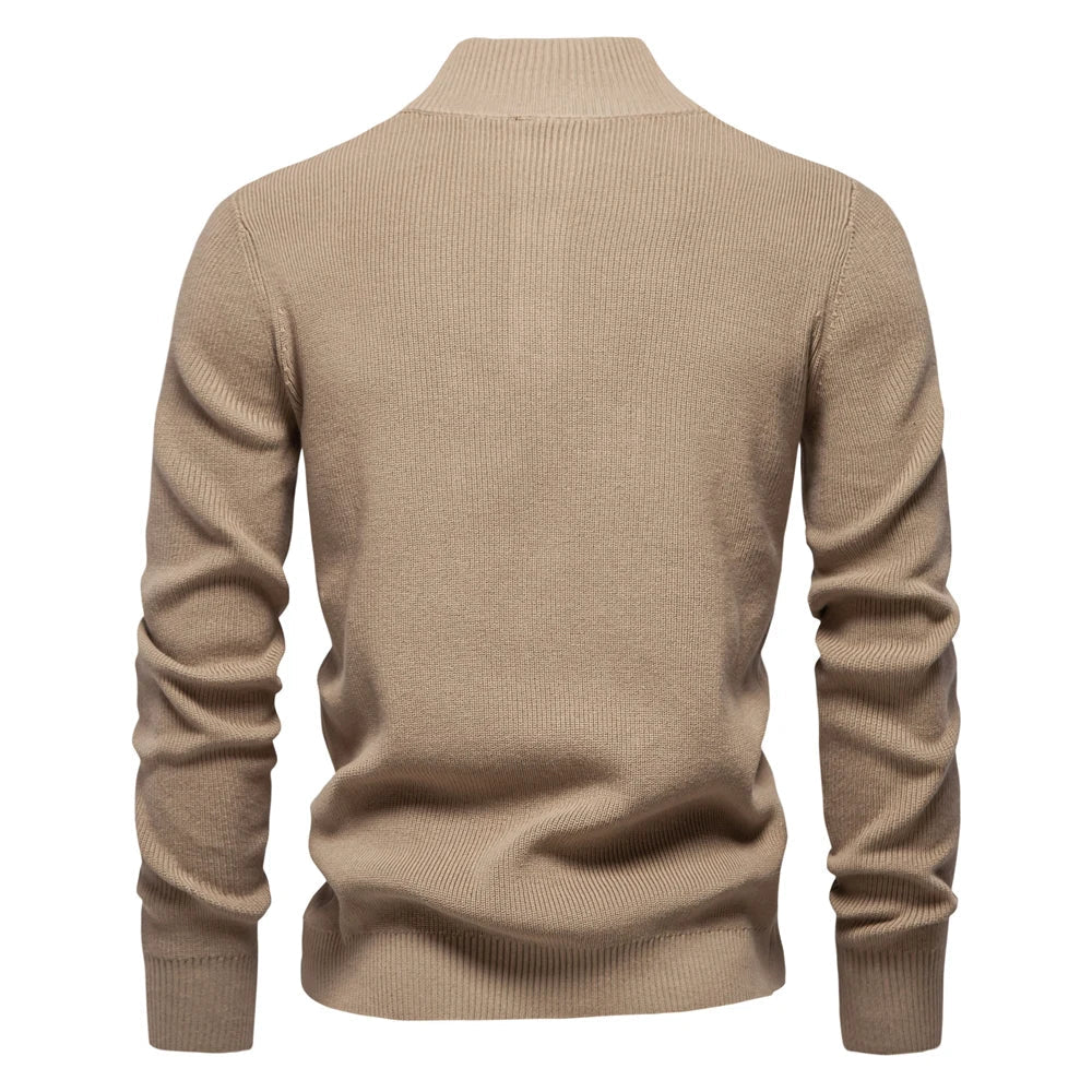 Steven | Men's Sweater with Button Design