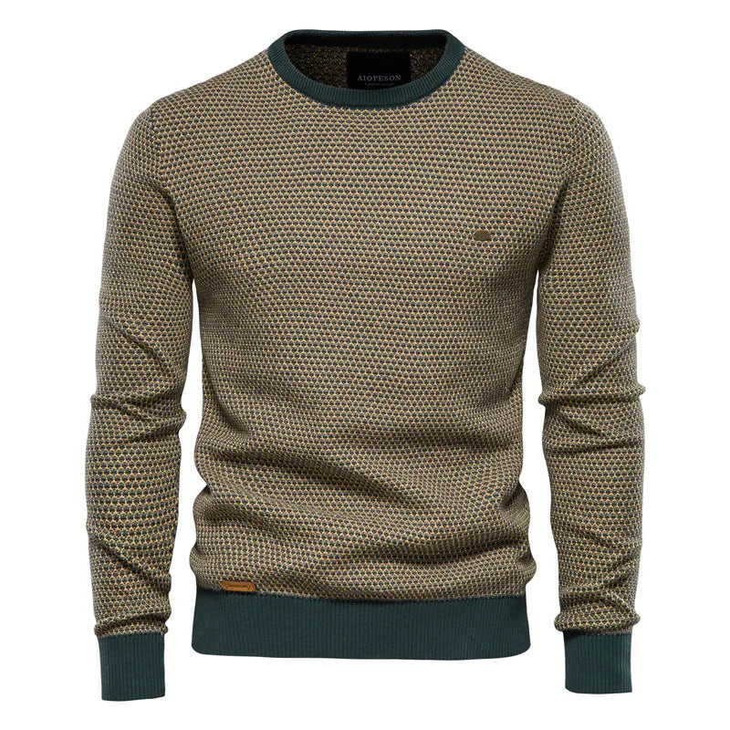 William | Men's Sweater with Check Pattern