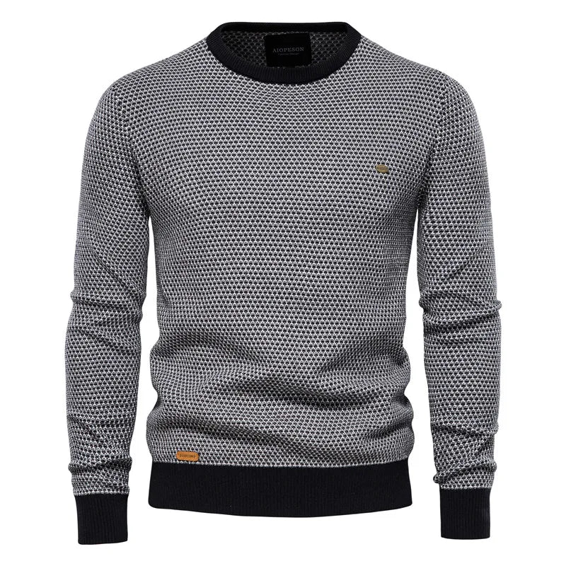 William | Men's Sweater with Check Pattern