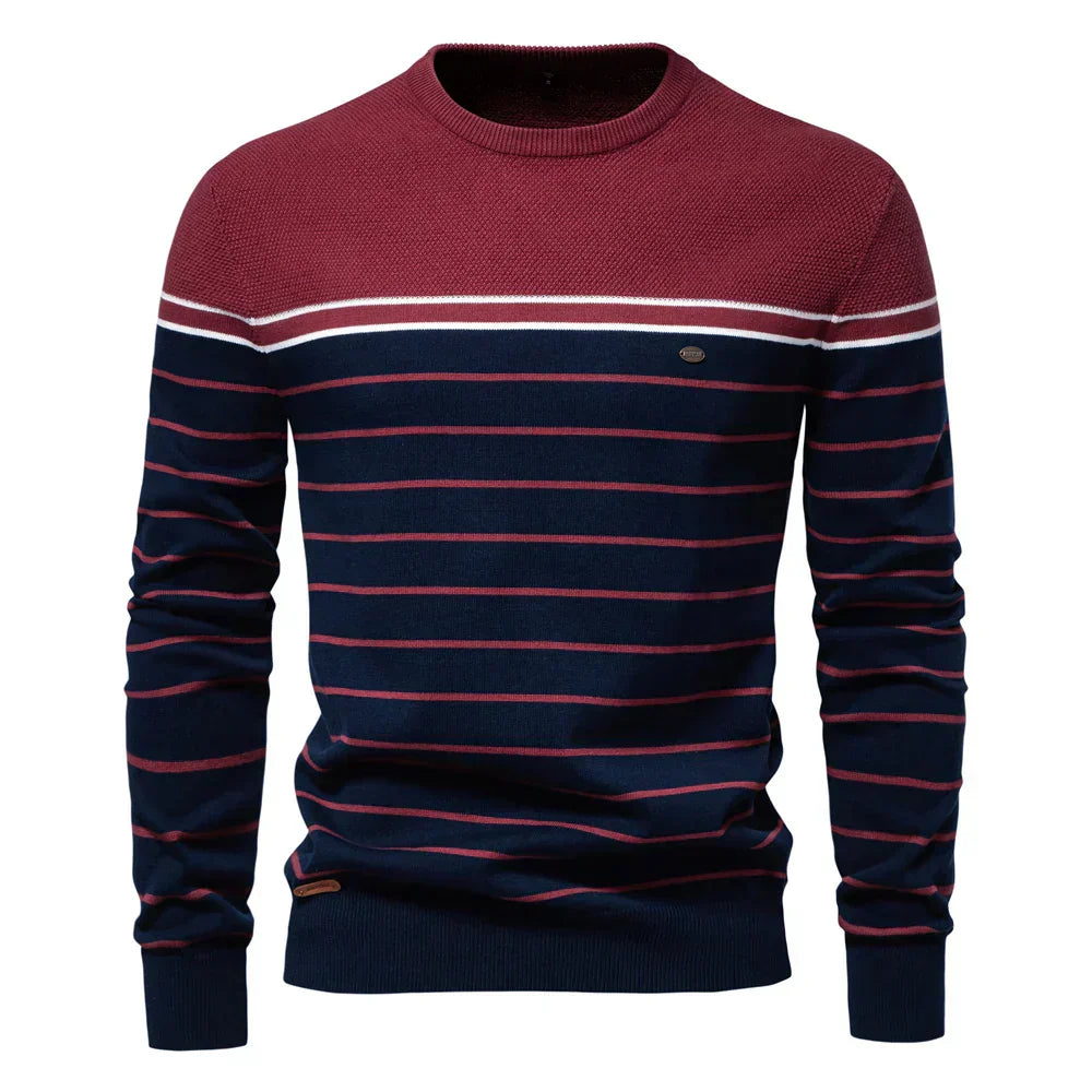 John | Men's Sweater with Striped Pattern