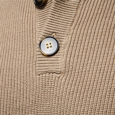 Steven | Men's Sweater with Button Design