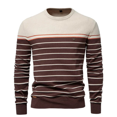 John | Men's Sweater with Striped Pattern