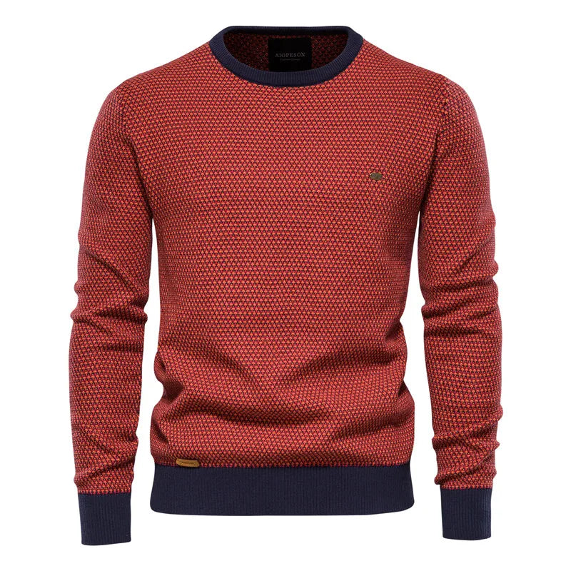 William | Men's Sweater with Check Pattern