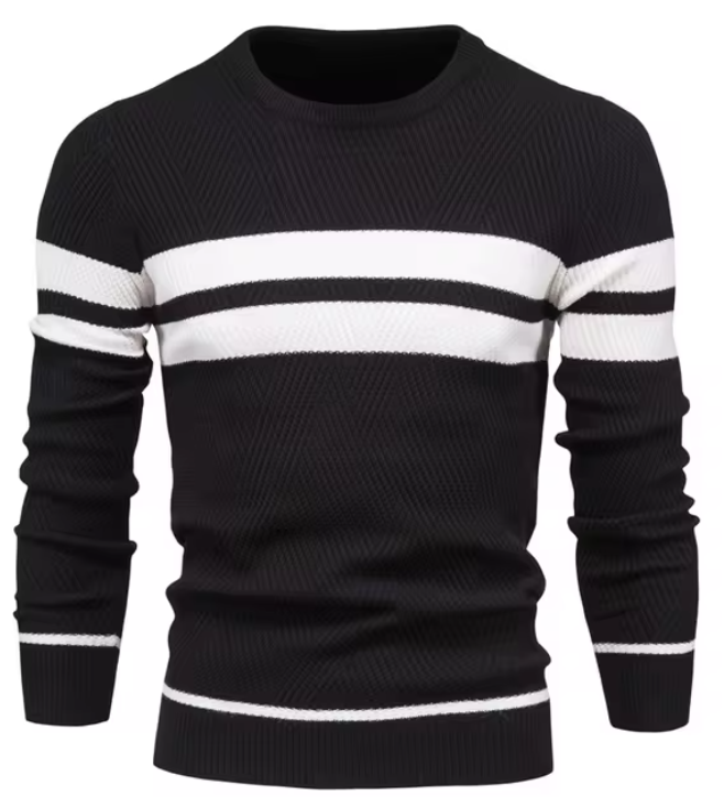 Daniel | Elegant Men's Sweater with Herringbone Pattern