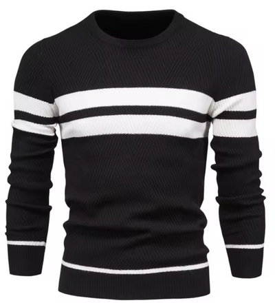 Daniel | Elegant Men's Sweater with Herringbone Pattern