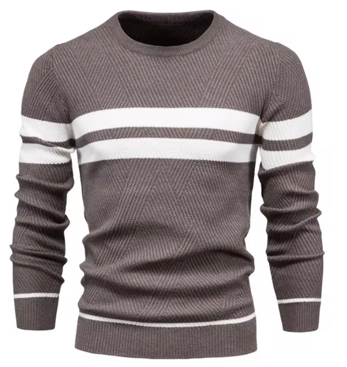 Daniel | Elegant Men's Sweater with Herringbone Pattern