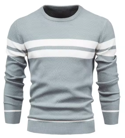 Daniel | Elegant Men's Sweater with Herringbone Pattern