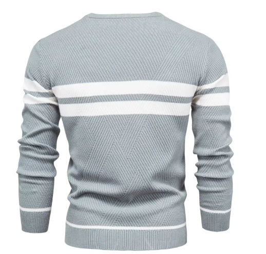 Daniel | Elegant Men's Sweater with Herringbone Pattern