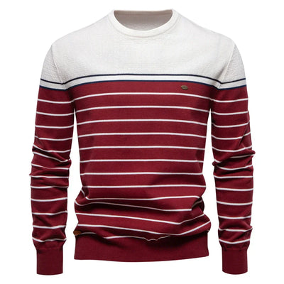 John | Men's Sweater with Striped Pattern