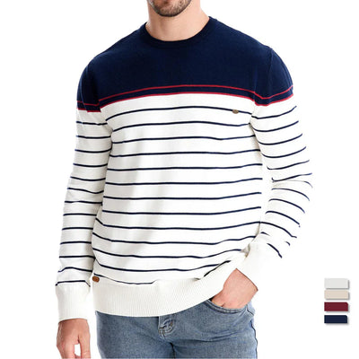 John | Men's Sweater with Striped Pattern