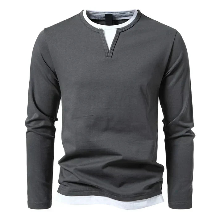James | Premium Long Sleeve T-Shirt in Combed Cotton