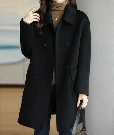Elisa - Wool Winter Coat for Women