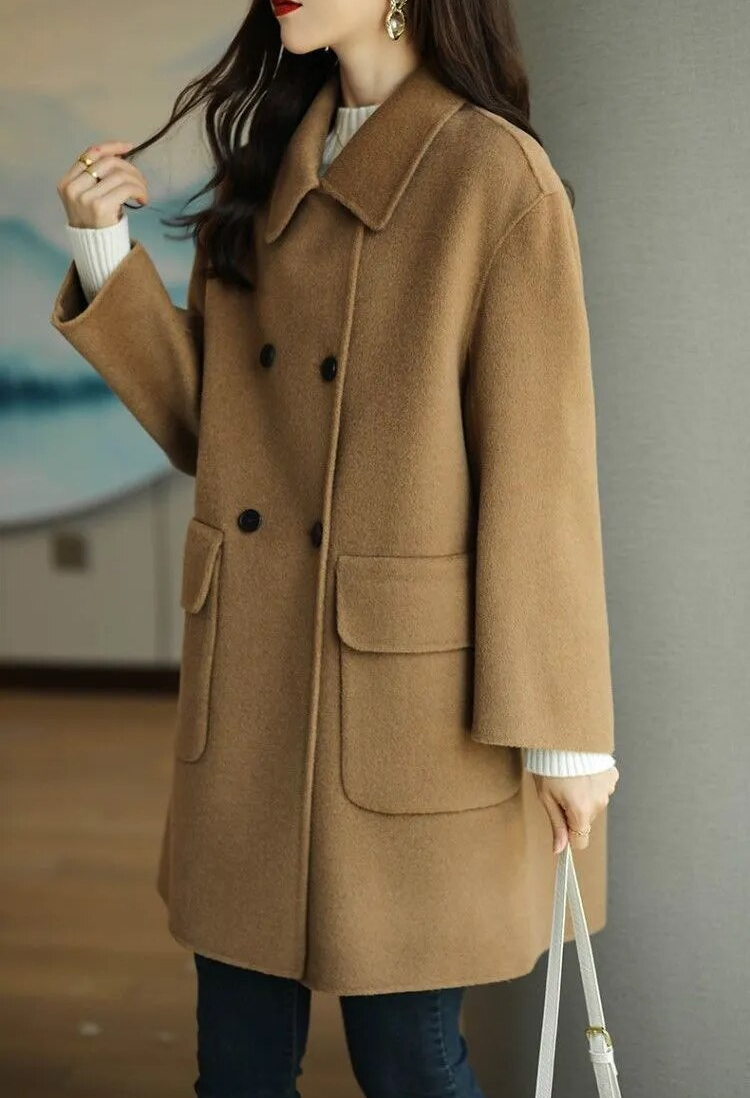 Elisa - Wool Winter Coat for Women